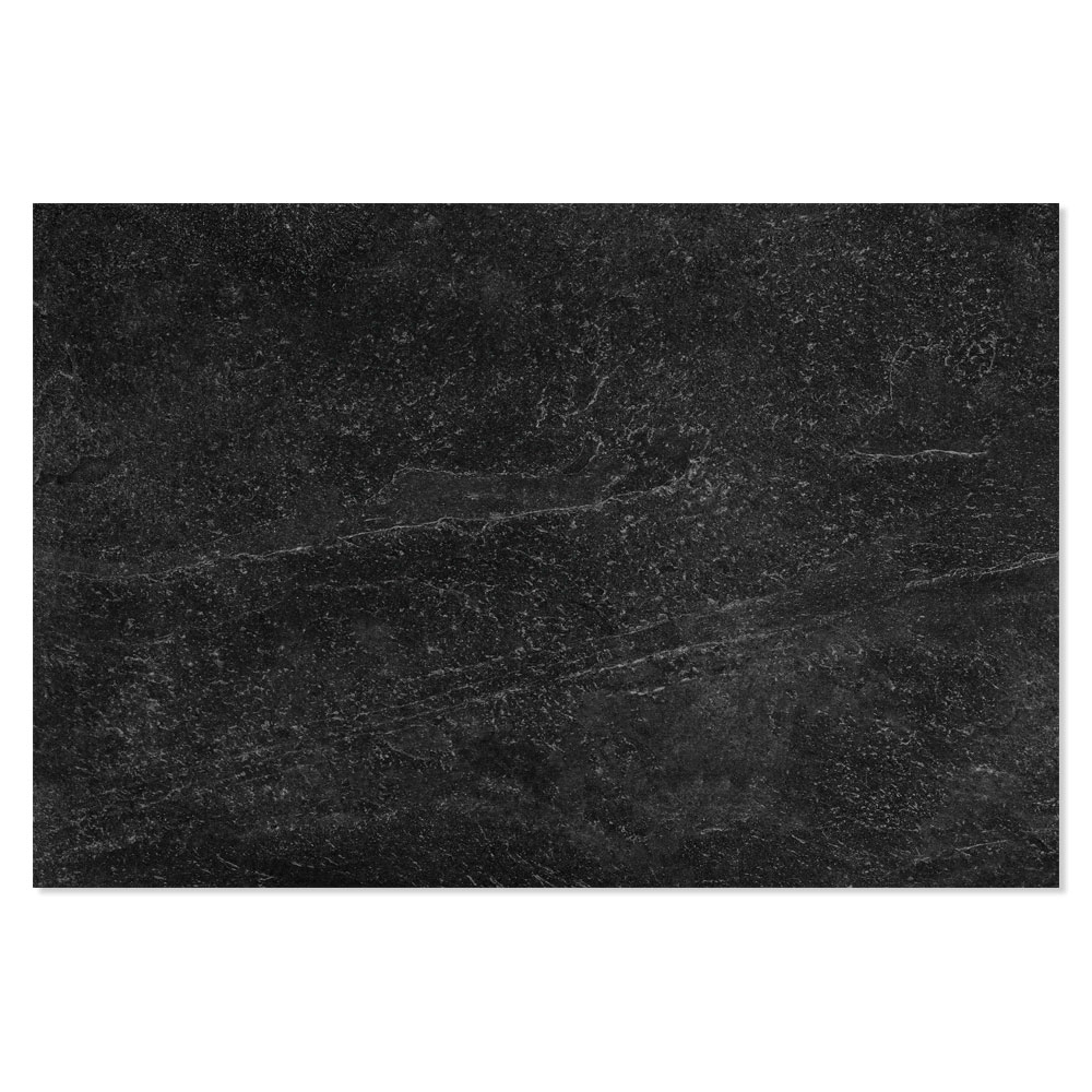 Utomhus Klinker Slate Rock Svart Matt 60x90 cm Tjocklek 20 mm