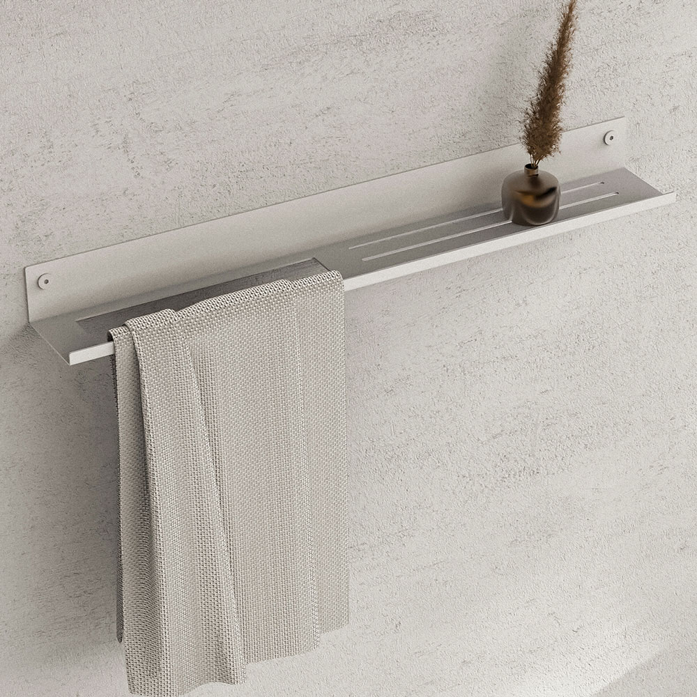Badrumshylla Sommardopp 97x9 cm Vit