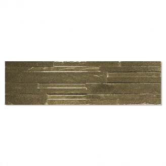 Dekor Kakel Elite Mineral Guld Blank 17x52 cm-2
