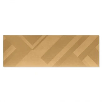 Dekor Kakel Elite Gold Modern Matt 33x100 cm