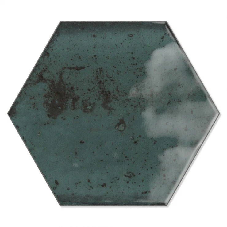 Hexagon Kakel Vivid Blå Blank 15x17 cm-1