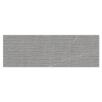 Marmor Dekor Kakel Legacy Grå Relief 40x120 cm