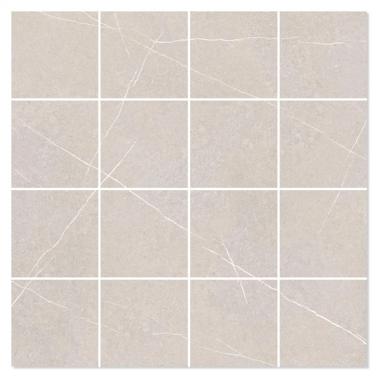 Marmor Mosaik Klinker Legacy Beige Matt 30x30 (7x7) cm-0