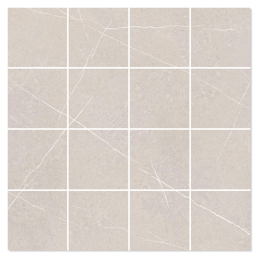 Marmor Mosaik Klinker Legacy Beige Matt 30x30 (7x7) cm