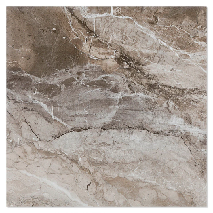 Marmor Klinker Lorano Kaffe Blank 61x61 cm-0