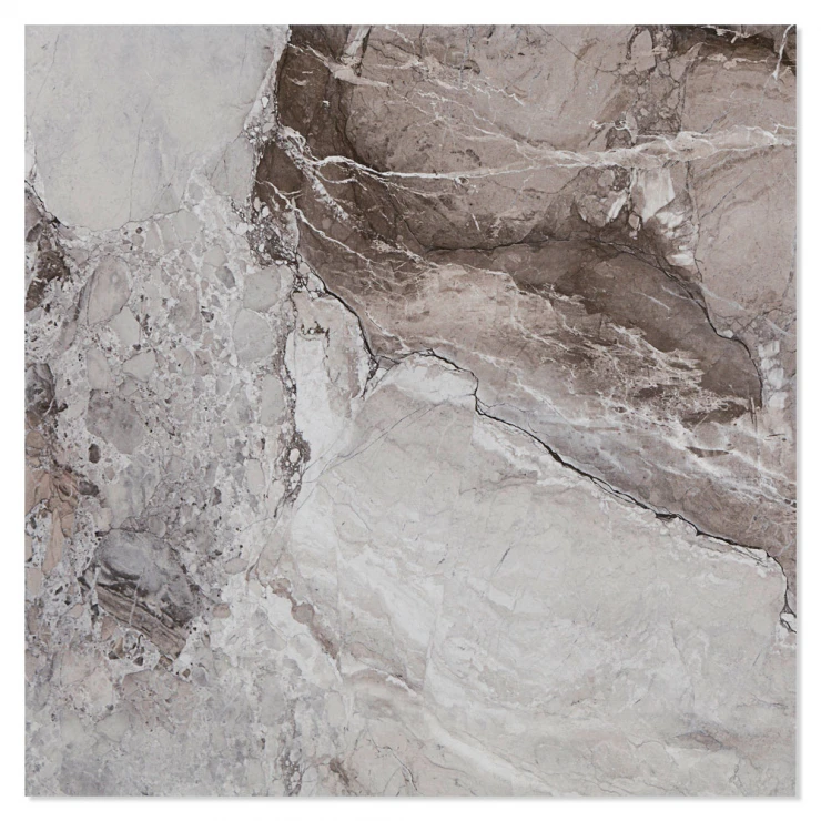 Marmor Klinker Lorano Grå Blank 61x61 cm-0