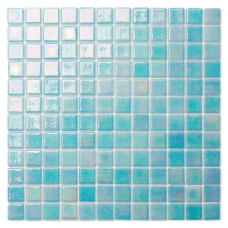 Poolmosaik Indigo Ljus Blå Blank 32x32 (2.5x2.5) cm