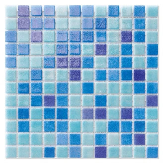 Poolmosaik Mermaid Blå Mix3 Blank 32x32 (2.5x2.5) cm