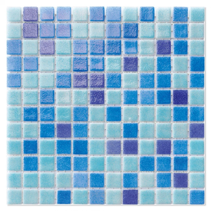 Poolmosaik Mermaid Blå Mix3 Blank 32x32 (2.5x2.5) cm-0