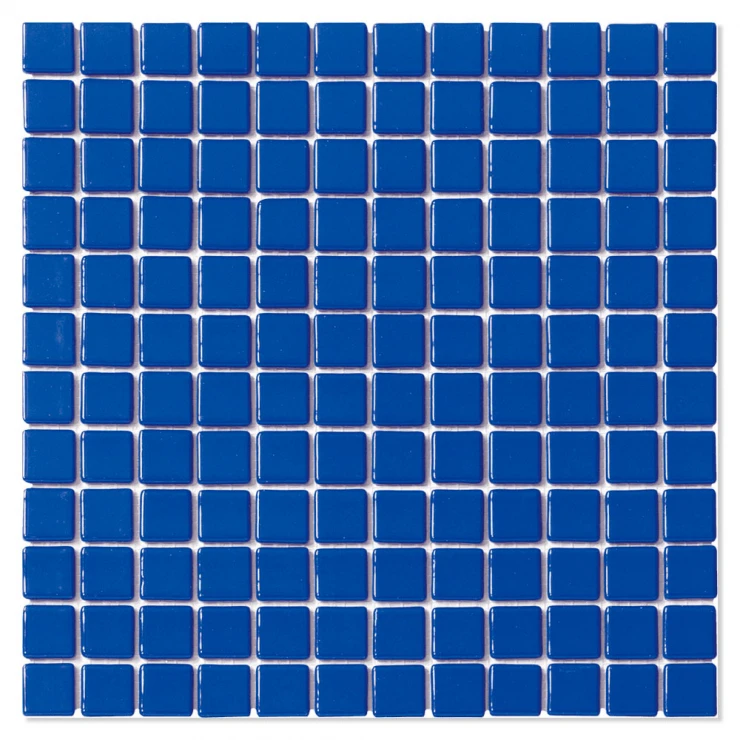 Poolmosaik Aquatic Blå Blank 32x32 cm-0