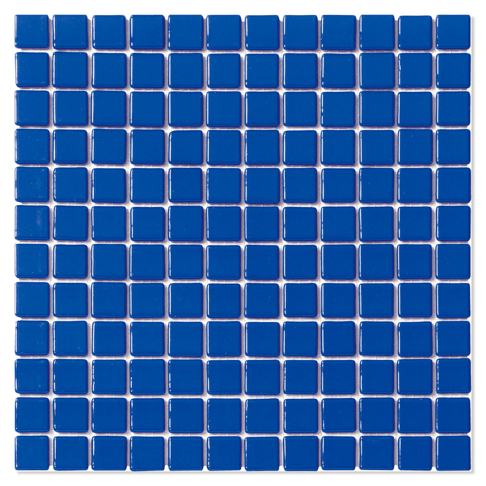 Poolmosaik Aquatic Blå Blank 32x32 (2.5x2.5) cm