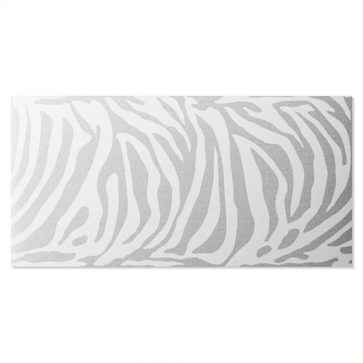 Kakel Elite Print Silver-Vit Zebra Blank 60x120 cm-1