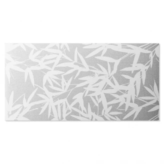 Kakel Elite Print Silver-Vit Bamboo Blank 60x120 cm