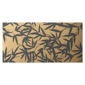 Kakel Elite Print Guld Bamboo Blank 60x120 cm