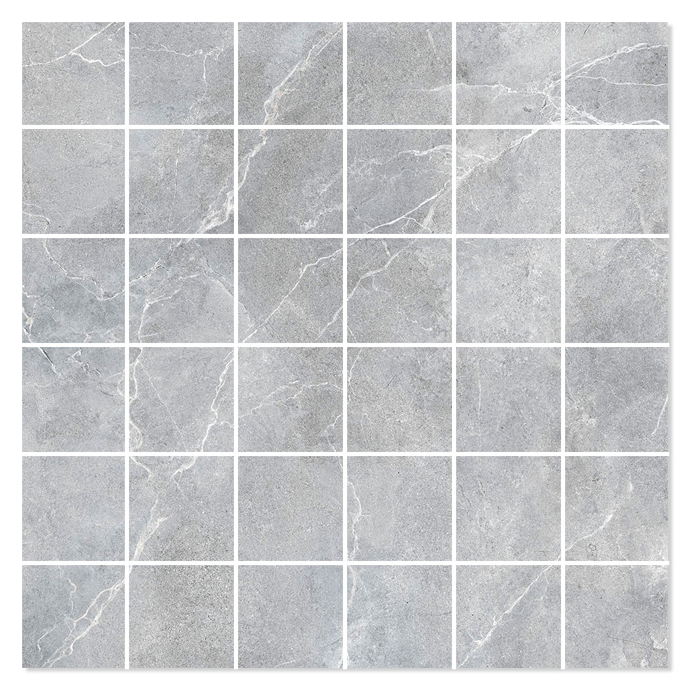 Marmor Mosaik Klinker Emperador Premium Grå Polerad 30x30 (5x5) cm