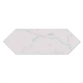 Kakel Kaleidoscope Vit Carrara Blank 10x30 cm