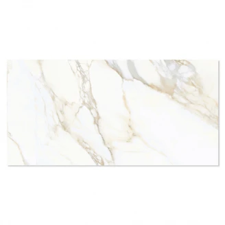 Marmor Klinker Venetico Vit-Guld Satin 60x120 cm