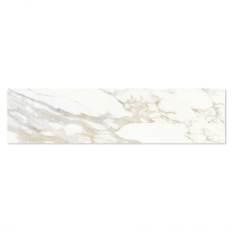 Marmor Klinker Venetico Vit-Guld Satin 15x60 cm-2