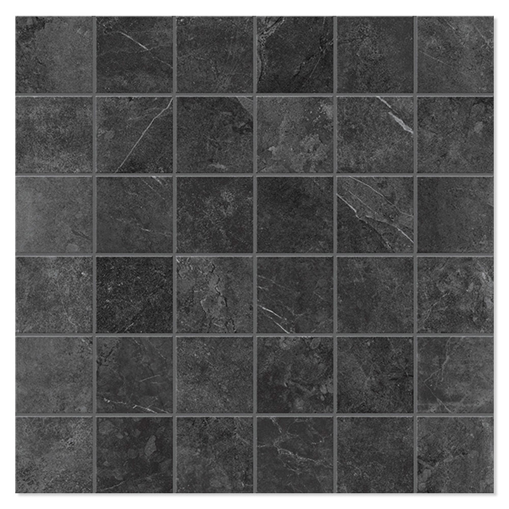 Unicomstarker Mosaik Klinker Evostone Graphite Matt 30x30 (5x5) cm