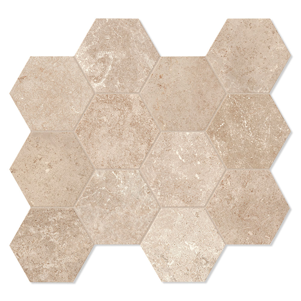 Unicomstarker Hexagon Klinker Pierre Neuve Sable Matt 30x34 cm