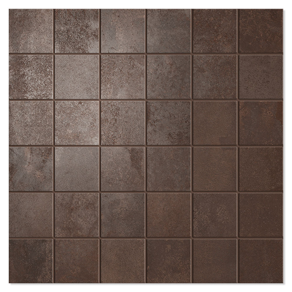 Unicomstarker Mosaik Klinker Oxid Lava Matt 30x30 (5x5) cm