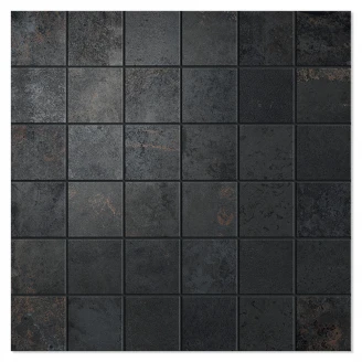 Mosaik Klinker Titanium Mörkgrå Matt 30x30 (5x5) cm