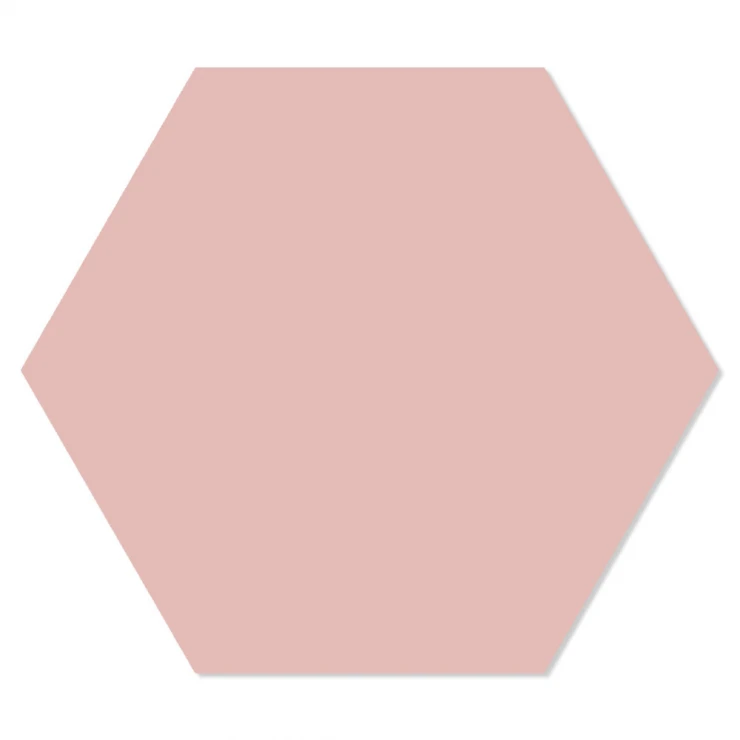 Hexagon Klinker Minimalist Rosa 25x22 cm-1