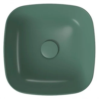 Tvättställ Noto Kvadratisk Grön Matt 38 cm-2