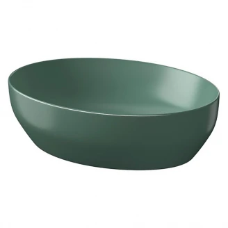 Tvättställ Noto Oval Grön Matt 50 cm-2