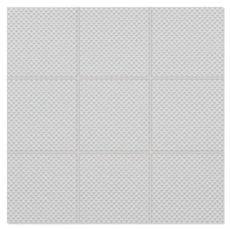Mosaik Klinker Paintbox Ljusgrå-Våffla Matt-Relief 30x30 (10x10) cm