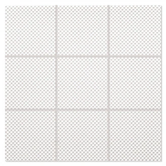 Mosaik Klinker Paintbox Vit-Våffla Matt-Relief 30x30 (10x10) cm