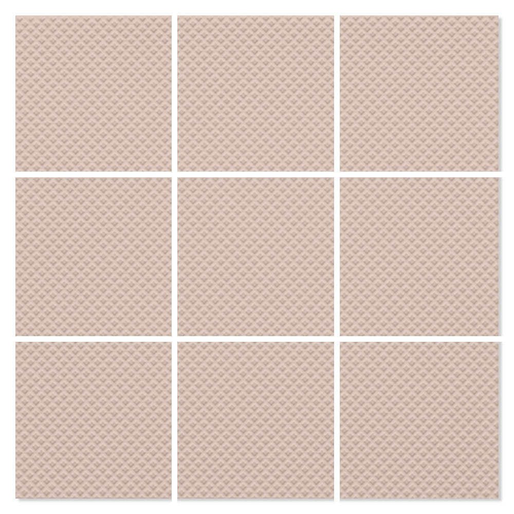 Mosaik Klinker Paintbox Beige-Våffla Matt-Relief 30x30 (10x10) cm