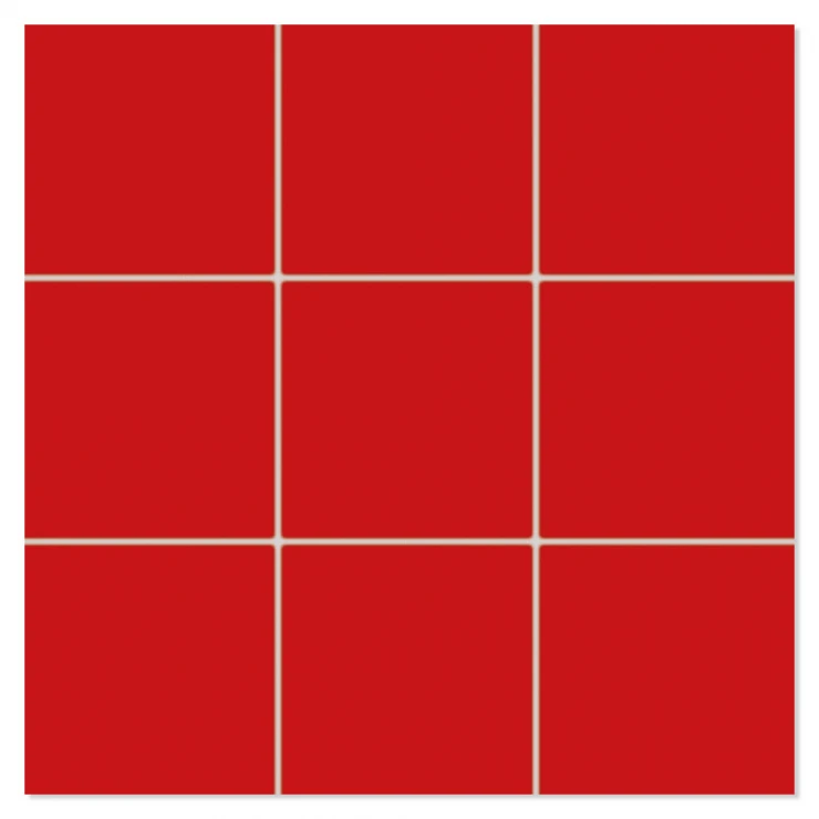 Mosaik Klinker Paintbox Röd Matt 30x30 (10x10) cm-0