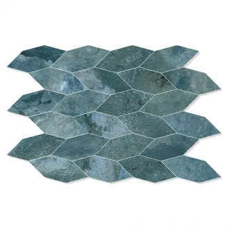 Mosaik Klinker Homeslate Blå Halvpolerad 29x38 cm