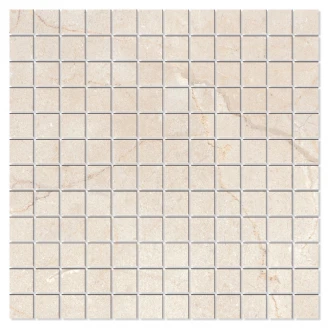 Marmor Mosaik Klinker Legend Beige Polerad 30x30 (2.5x2.5) cm-2