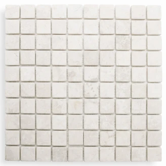 Marmor Mosaik Portofino Cream, 30x30 (3x3) cm - Natursten Marmor Mosaik Portofino Cream, 30x30 (3x3) cm - Natursten