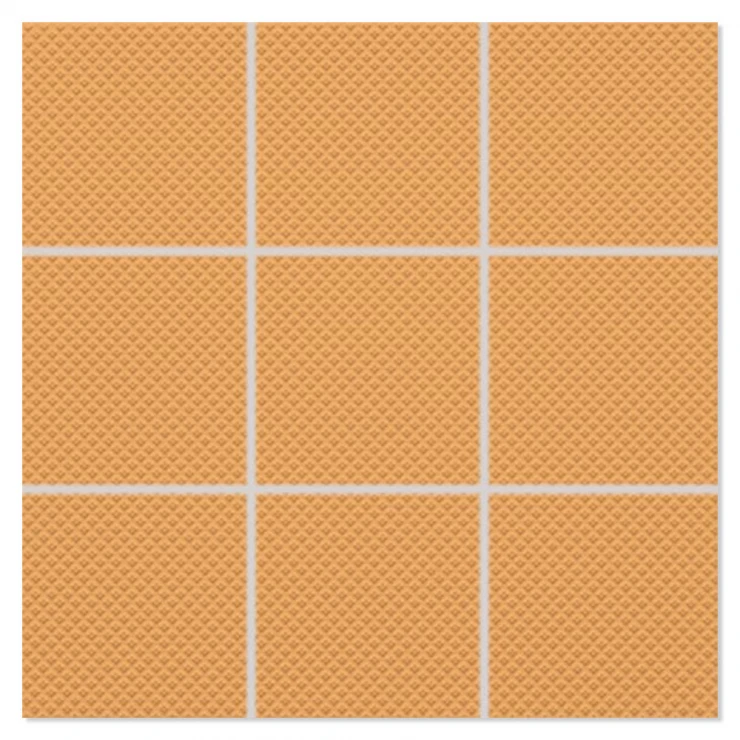 Mosaik Klinker Paintbox Blekt Orange-Sandpapper Matt-Relief 30x30 (10x10) cm-0
