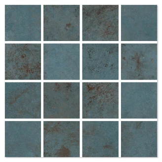 Mosaik Klinker Hoss Blå Halvpolerad 30x30 (7x7) cm