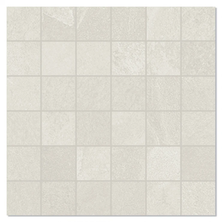 Unicomstarker Mosaik Klinker Brazilian Slate Oxford White Matt 30x30 (5x5) cm-0