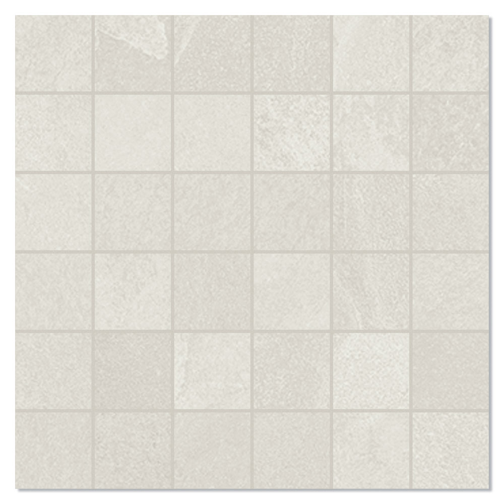 Unicomstarker Mosaik Klinker Brazilian Slate Oxford White Matt 30x30 (5x5) cm