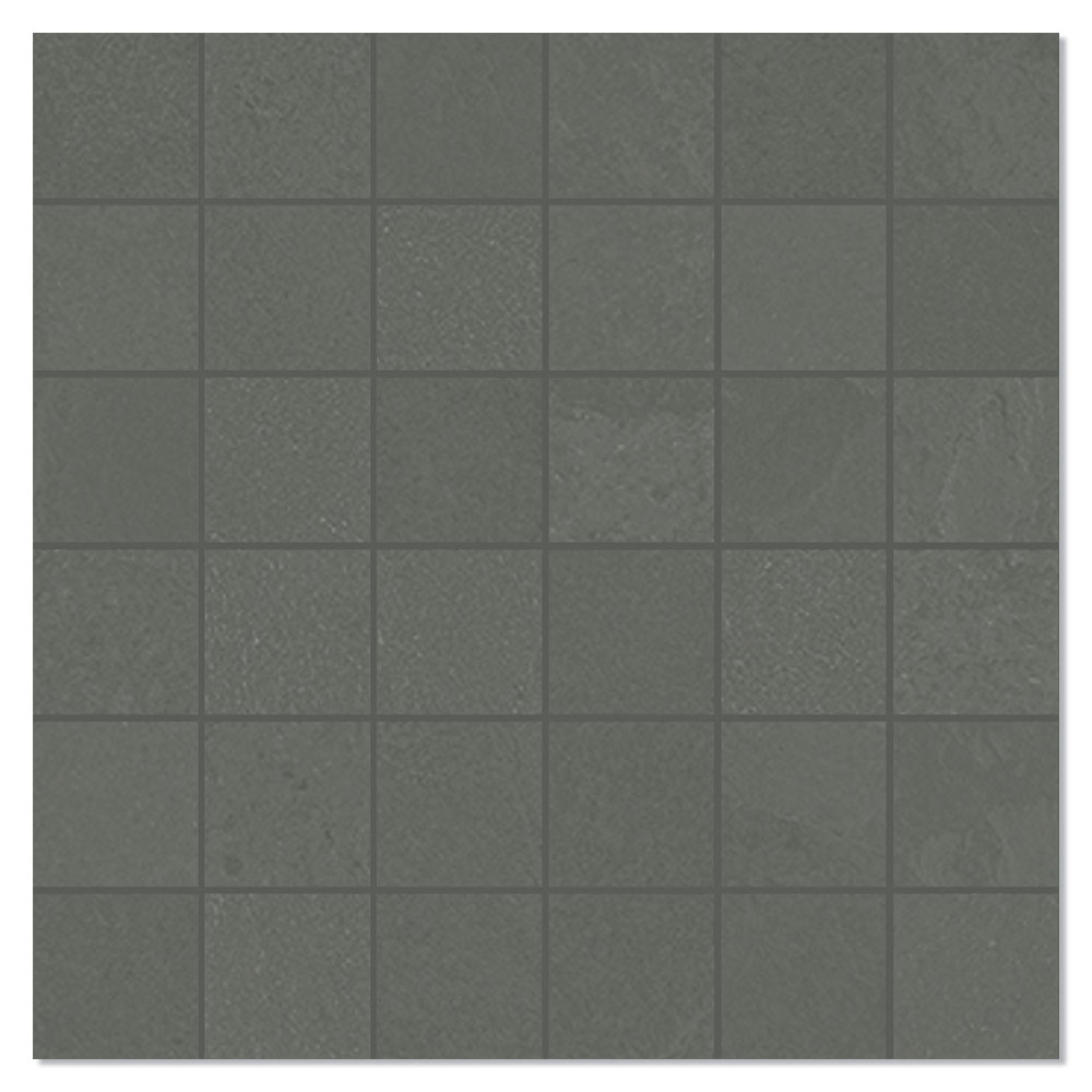 Unicomstarker Mosaik Klinker Brazilian Slate Elephant Grey Matt 30x30 (5x5) cm