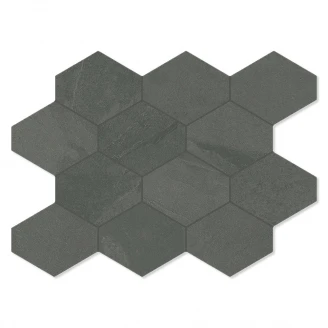Hexagon Klinker Slate Essence Grå Matt 25x34 cm