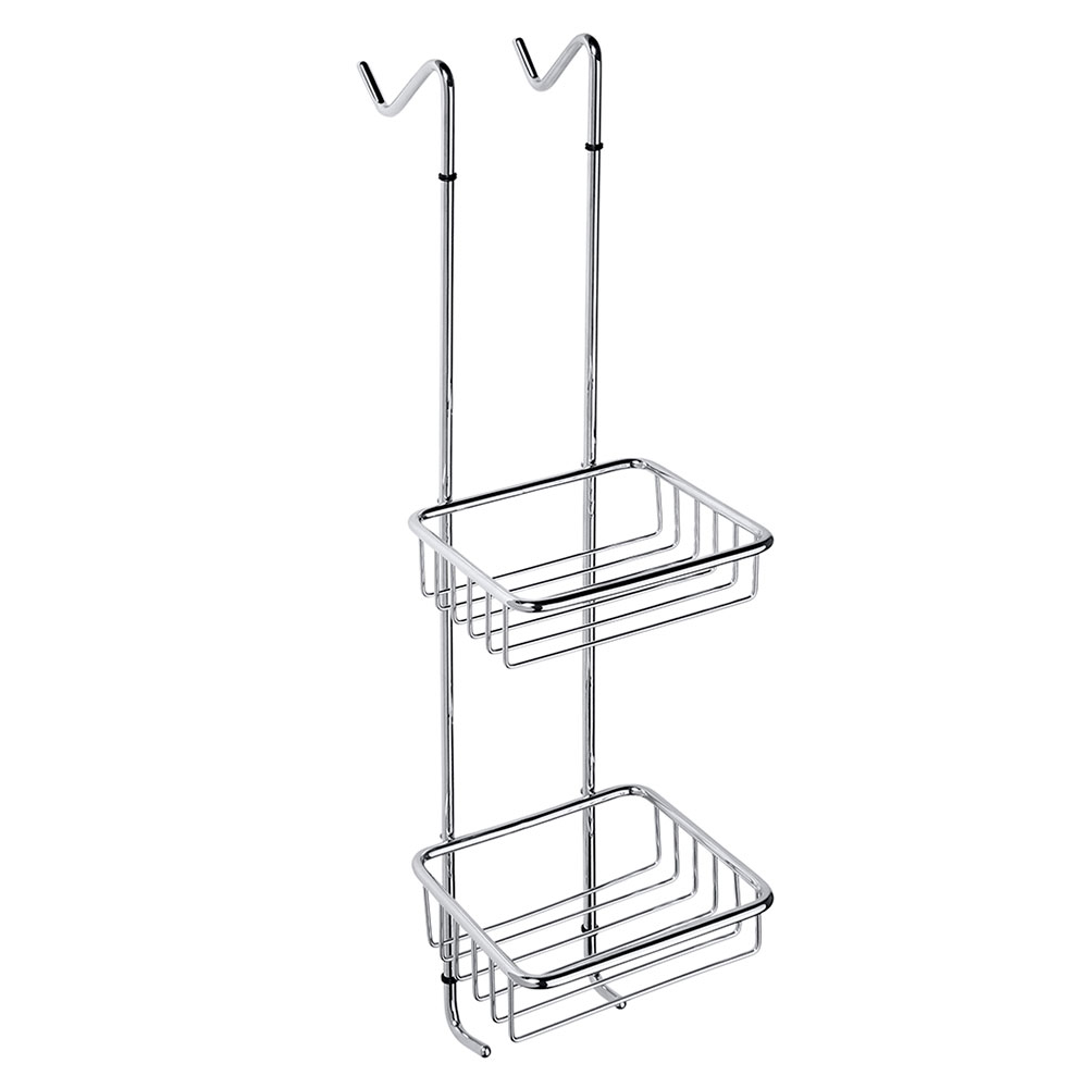 Dubbel Hängande Line Duschkorg Krom Blank