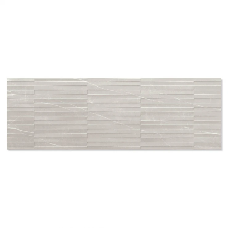 Marmor Kakel Ethereal Ljusgrå Relief 33x100 cm-1