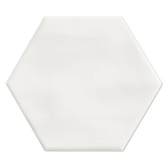 Hexagon Klinker Flair Vit Matt 10x12 cm