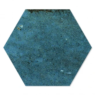 Hexagon Klinker Jord Blå Matt 10x12 cm-2