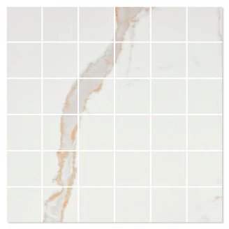 Marmor Mosaik Klinker Serenity Vit Polerad 30x30 (5x5) cm