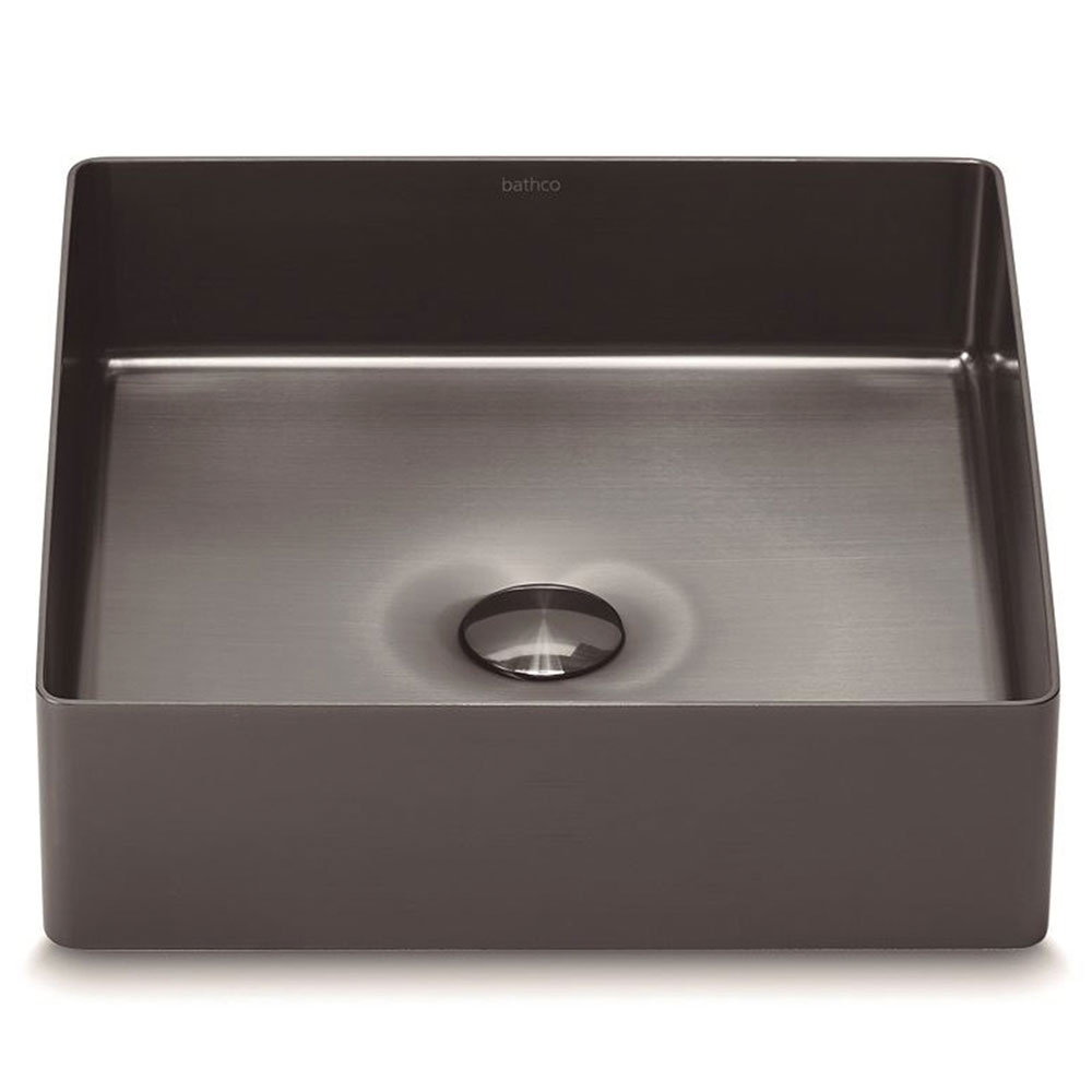 Bathco Tvättställ Detroit 40 Metallic Mörk Krom 40 cm