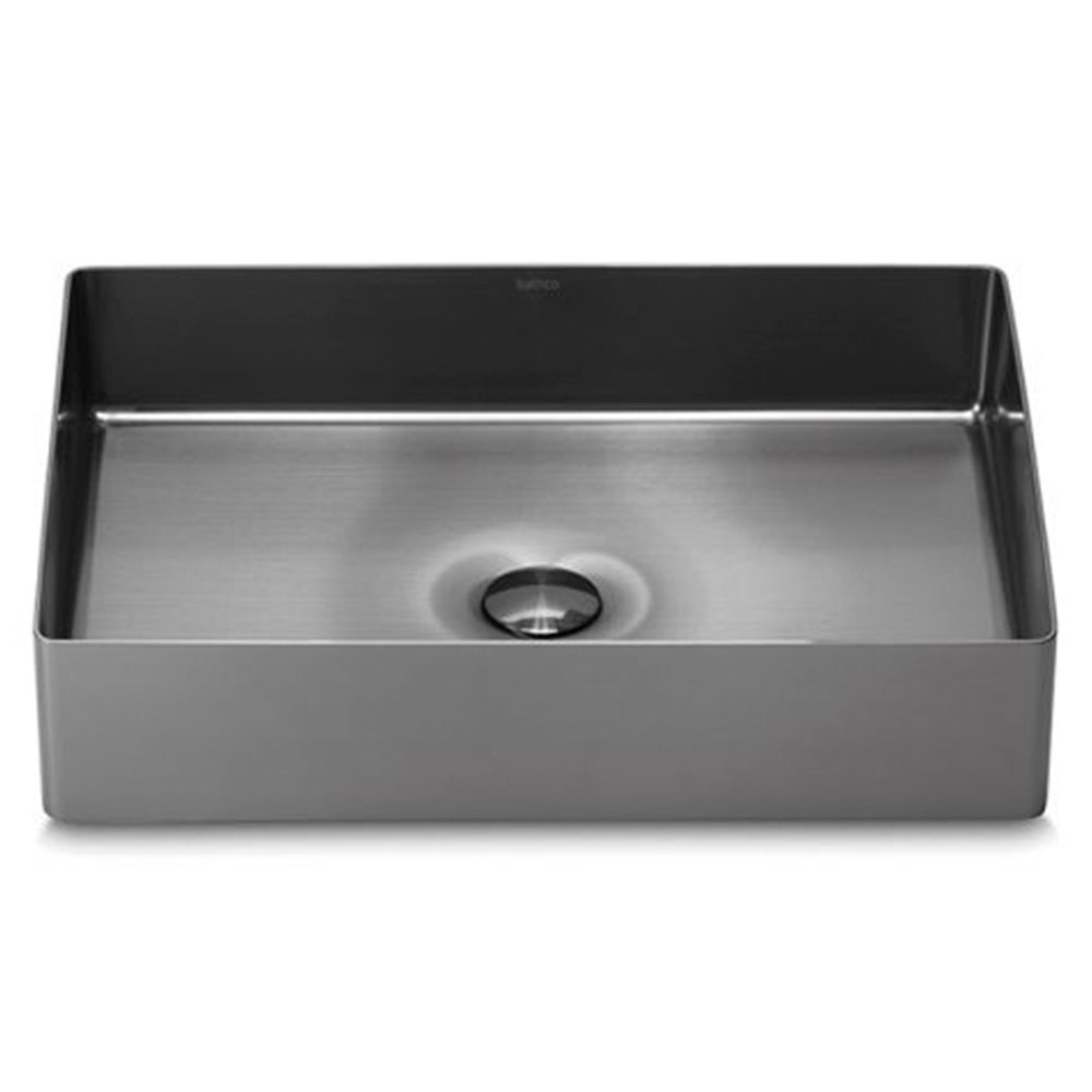 Bathco Tvättställ Detroit 55 Metallic Mörk Krom 55 cm