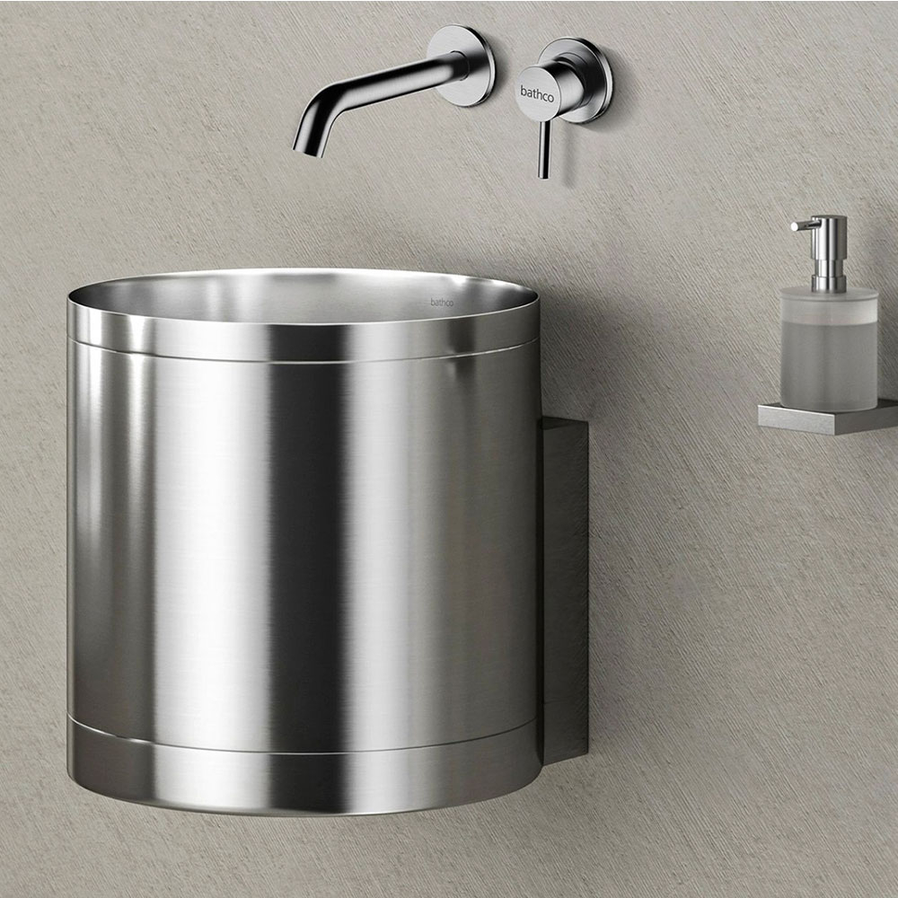 Bathco Tvättställ Detroit Pared Metallic Krom 38 cm